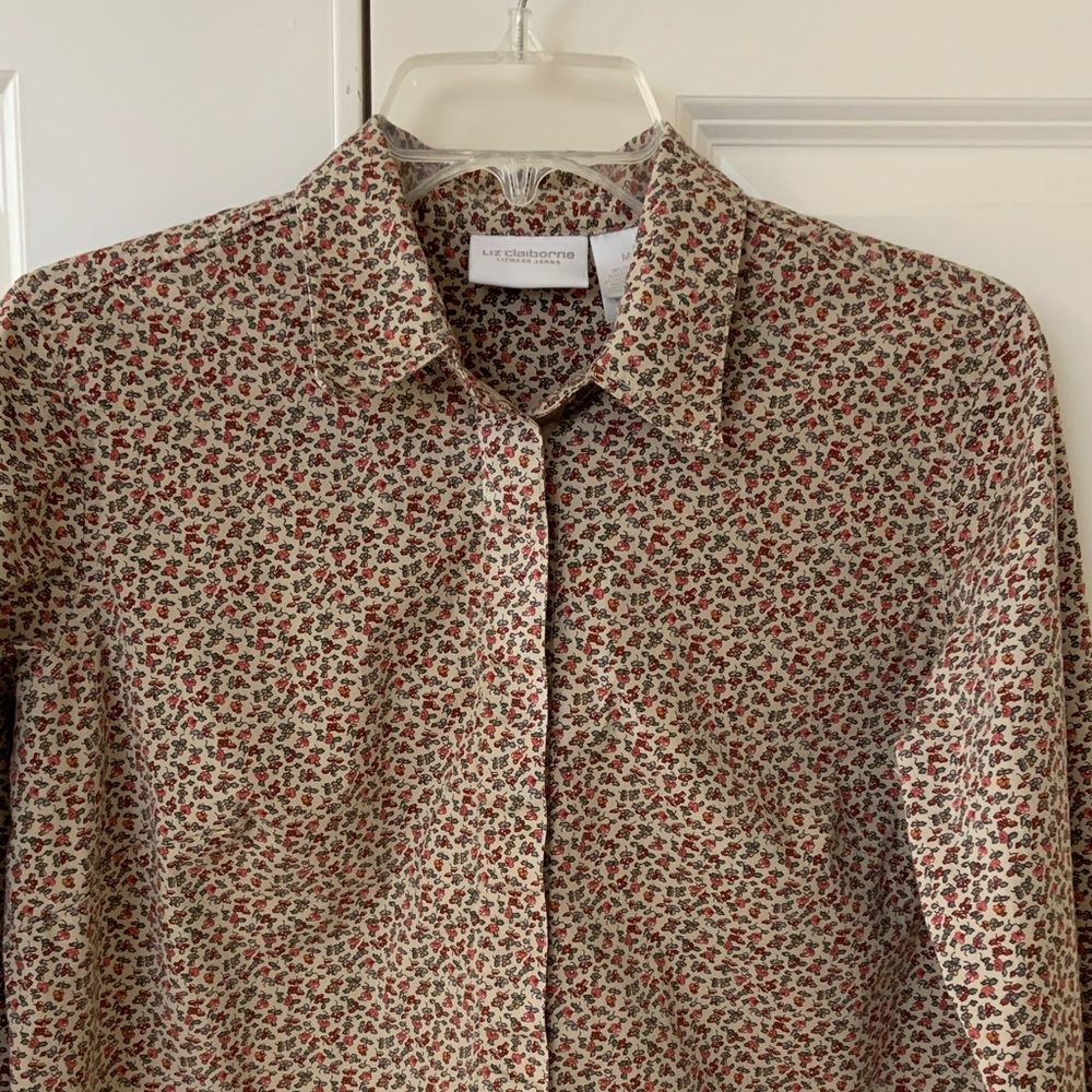 Liz Claiborne Floral Shirt - Picture 2 of 2